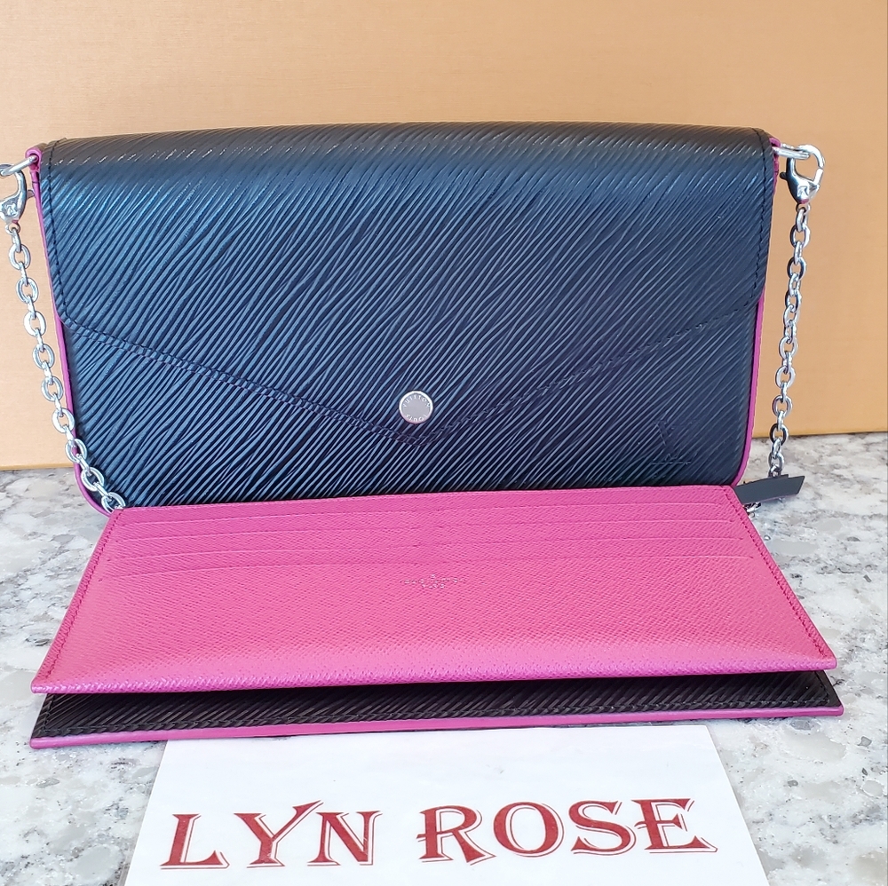 Felicie Epi Black Crossbody with inserts